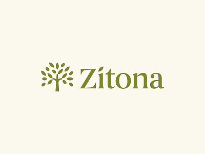 Zitona / Olive tree branch fruit green icon logo mark olive symbol tree zitona