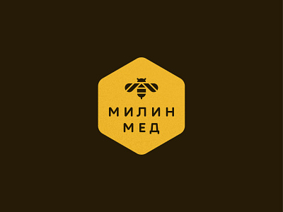 Mila Honey animal bee food honey honeybee honeycomb icon logo mark symbol