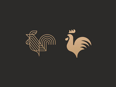 Roosters animal bird cock icon logo luxury mark rooster simple symbol