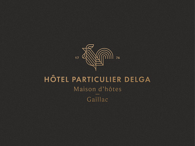 Hotel Particulier Delga animal france gaillac hotel icon logo maison mark rooster symbol