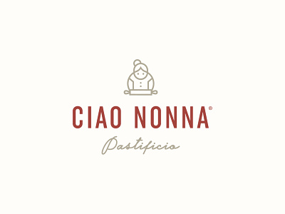 Ciao Nonna - Pastificio bar food fresh grandma handmade hello icon logo mark nonna pasta pastificio restaurant sauce symbol