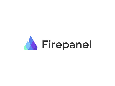 Firepanel abstract fire firepanel geometric icon logo mark panel shape symbol
