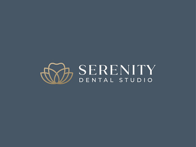 Serenity Dental Studio dental dentist flower icon logo lotus mark serenity studio symbol tooth zen