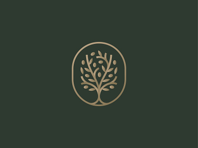 Olive Tree branch fruit grow icon leaf logo luxury mark olive olive oil symbol tree