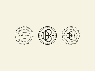 Brandystra Distillery brandy distillery icon istra letters logo mark monogram spirit symbol traditional