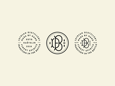 Brandystra Distillery brandy distillery icon istra letters logo mark monogram spirit symbol traditional