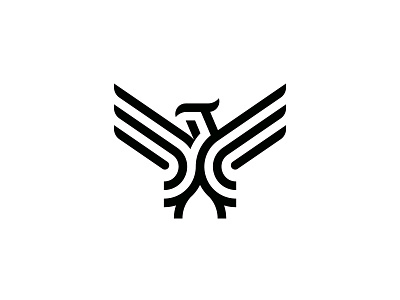 Eagle Logo animal design eagle fly icon logo mark simple sky symbol wings