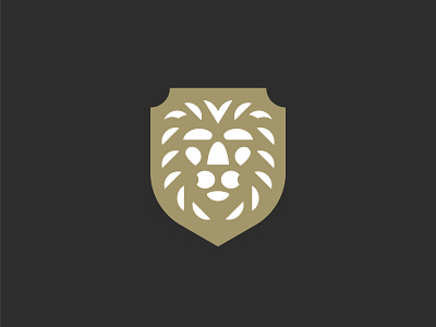 Lion Crest animal crest head icon king lion logo mane mark shield symbol