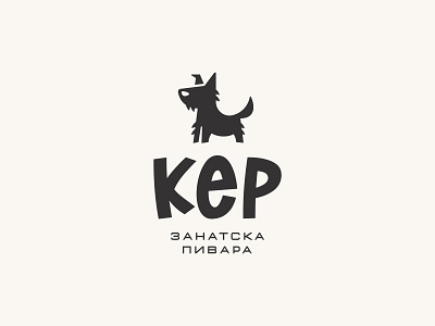 KER - Zanatska Pivara / DOG - Craft Brewery animal beer brewery dog drink icon ker logo mark symbol