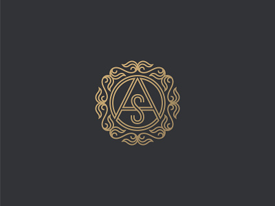 AOS Monogram icon letters logo luxury mark monogram symbol