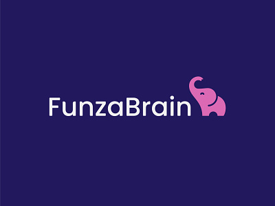 Funza Brain animal brain elephant icon learn logo mark symbol