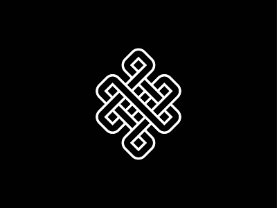 Nordiskrose celtic flower icon knot logo mark nordic nordisk rose symbol