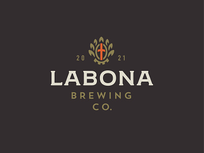 LABONA Craft Brewery beer brewery brewing company craft drink food hops icon labona logo mark symbol