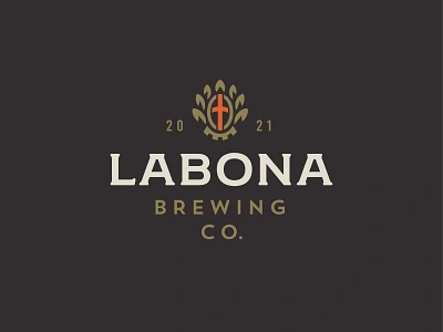 LABONA Craft Brewery beer brewery brewing company craft drink food hops icon labona logo mark symbol