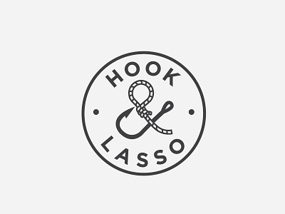 Hook & Lasso art design logo