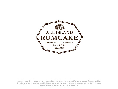 All Island Rumcake cake caribbean island logo rum rumcake