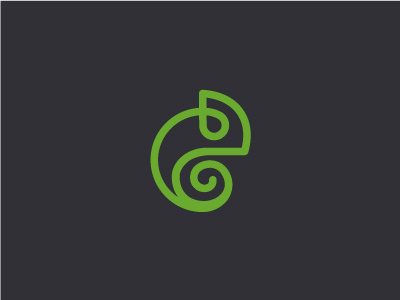 Chameleon animal chameleon culture green logo