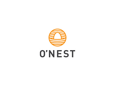 o'nest egg icon logo nest