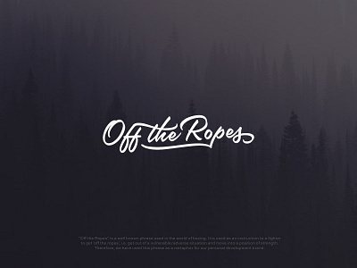 Off The Ropes brand cool fashion hip hipster letters logo off ropes the typography