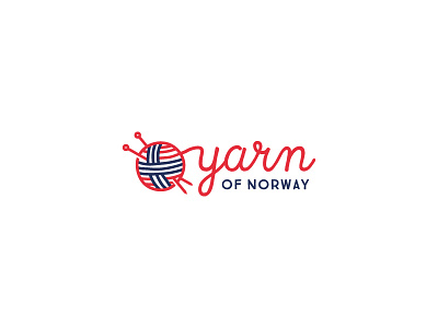 Yarn of Norway ball icon logo needles norway yarn