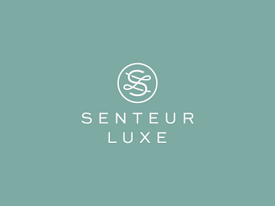 Senteur Luxe candle icon logo luxury monogram sl