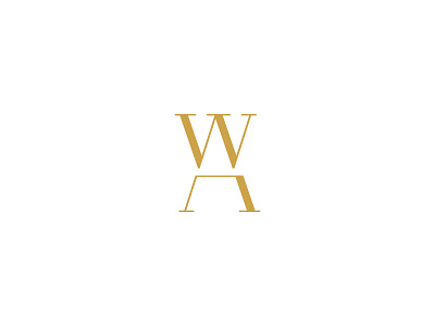 WA monogram a letters logo monogram w