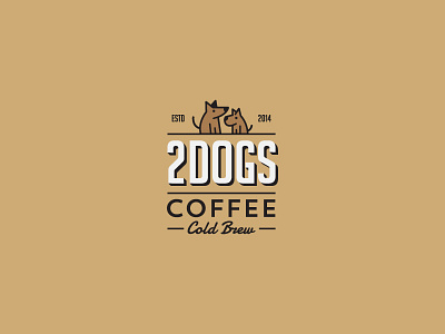 Two Dogs Coffee brew coffee cold dogs icon lgo two