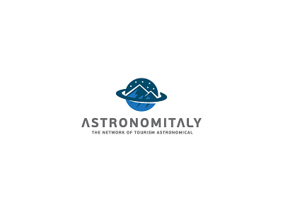Astronomitaly astronom icon italy logo mountain planet star stars