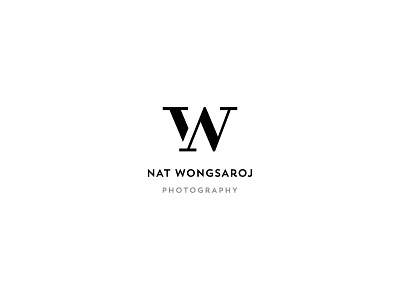 Nat Wongsaroj icon letters logo monogram nw photography