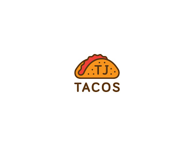 TJ Tacos food icon logo mexican restaurant taco tacos