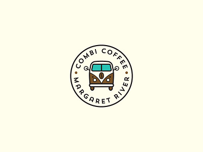 Combi Coffee bean coffee combi icon logo vintage