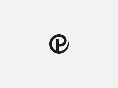 Op Monogram icon initials letters logo monogram op simple