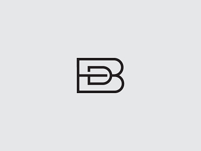 BD monogram b d icon letters logo monogram