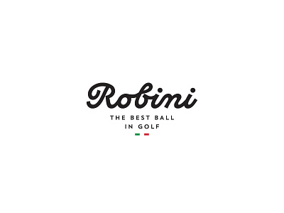 Robini ball brand golf italy logo typography
