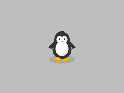 Penguin animal baby cute icon logo penguin simple