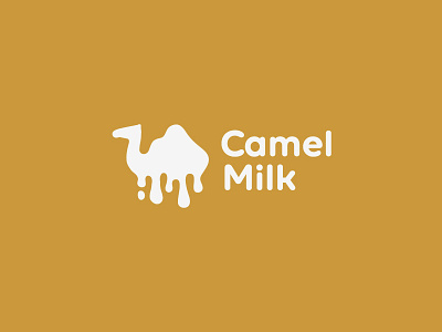 Camel Milk camel dairy desert drop icon logo milk white
