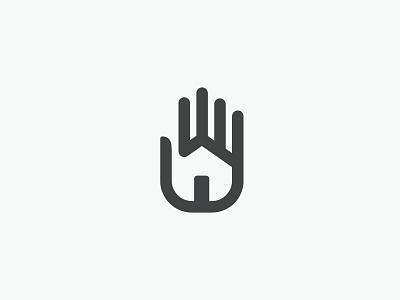 Home Protect hand home house icon logo protect