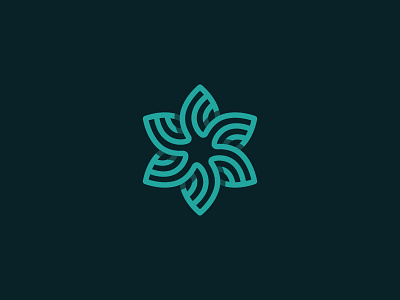 Flower floral flower icon leaf logo mark star symbol