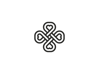 Clover clover flower four happy icon leaf logo mark symbol