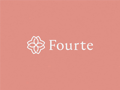 Fourte even flower fourte gold logo luxury managment mark rose symbol team wedding