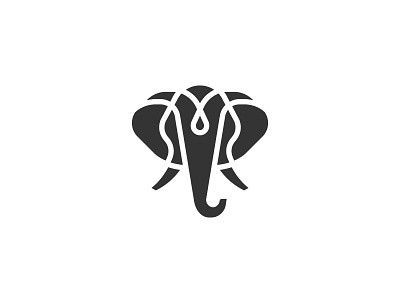 Elephant animal design elephant icon logo mark symbol