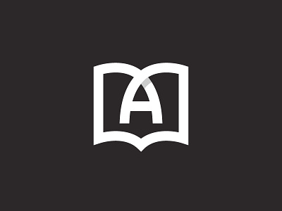A Book a book icon learn learning letter logo mark online study studying symbol