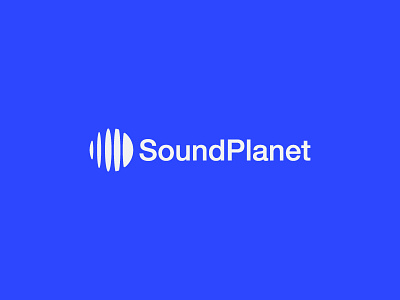 Sound Planet ball beat icon logo mark music planet sound symbol wave