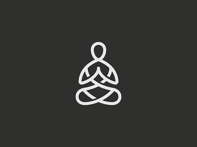 Yoga Retreats guru icon logo mark meditation retreat symbol yoga zen