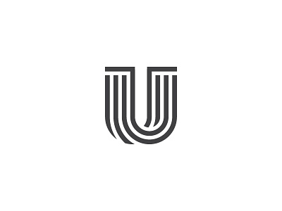 U Letter character icon letter logo mark symbol type typography u