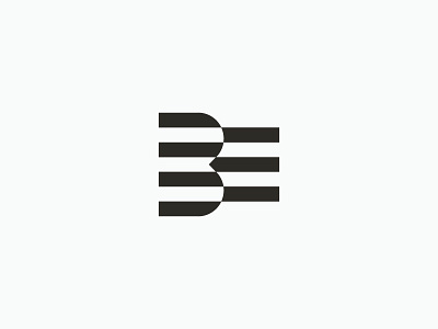 BE Monogram b construction e icon letter lines logo mark monogram symbol type