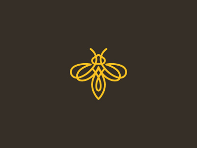 Bee bee honey humble icon logo mark symbol