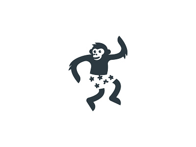 Monkey animal ape chimp icon logo mark monkey symbol
