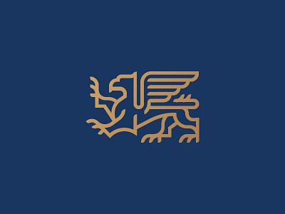 Griffin eagle griffin griffon gryphon icon lion logo mark mythology symbol