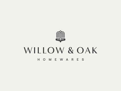 Willow & Oak ampersand homewares icon logo mark nut oak symbol tree willow